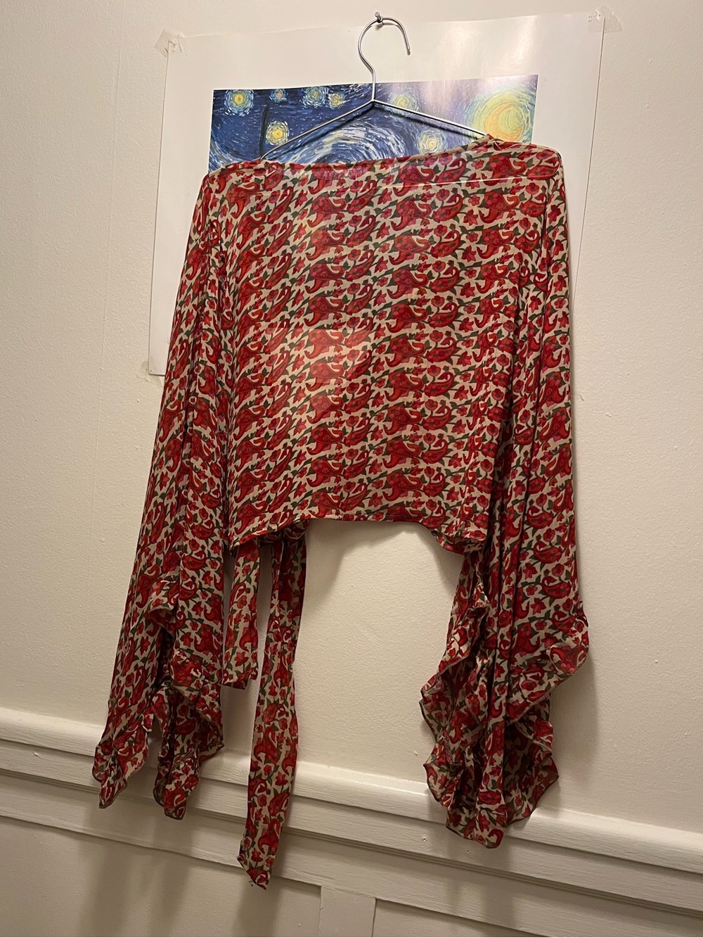 Stevie Nicks Style bell sleeve blouse - Picture 4 of 6